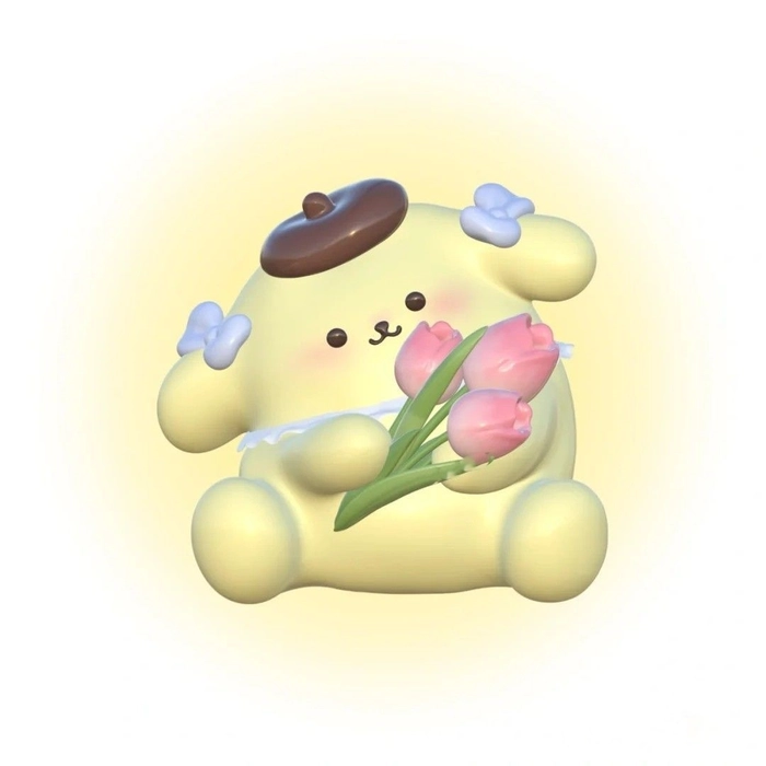 Sanrio Cinnamoroll PFP with airy pastel blues and floating dreamy pose