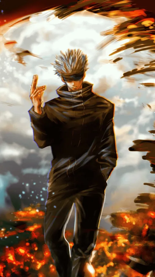 Original Gojo fanart profile picture with stylized color and design