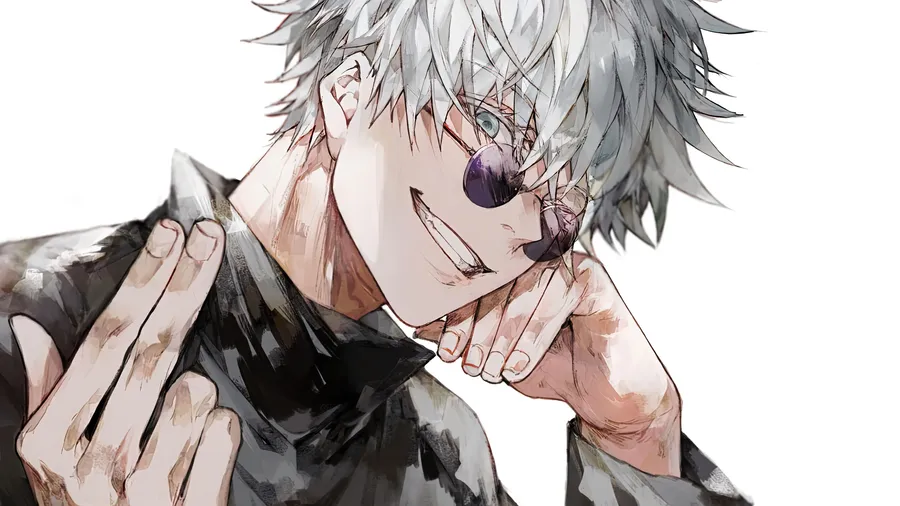 Gojo Satoru fanart avatar with unique artistic style