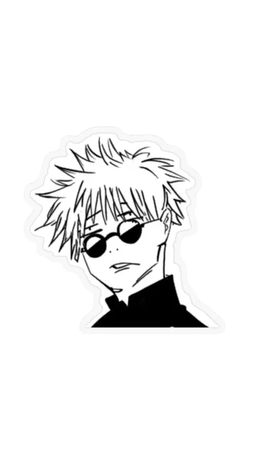 Humorous Gojo profile picture with lighthearted edit