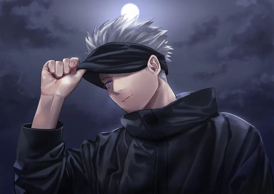 Dynamic Satoru Gojo animated profile picture with looping motion