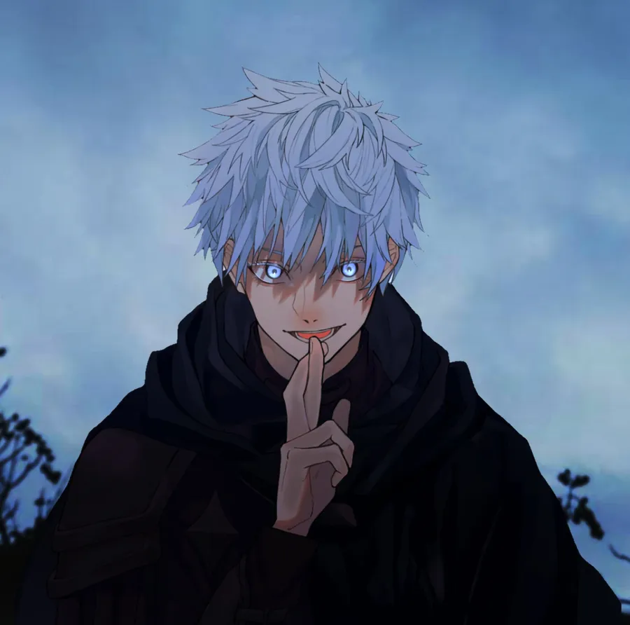 Satoru Gojo icon PFP with minimal clean design