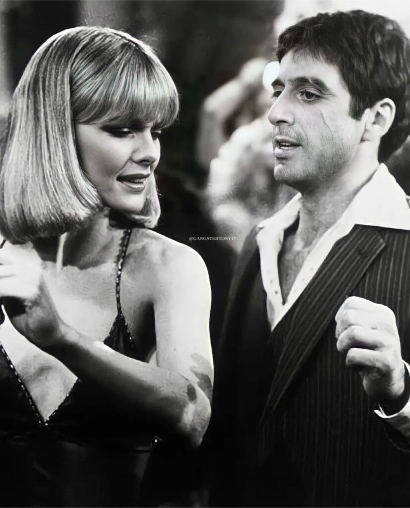 Scarface couple or friend matching PFP with complementary lighting and paired framing