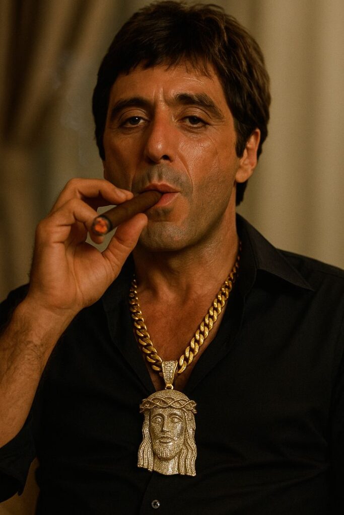 Scarface PFP 4K high resolution with sharp facial detail and clean crop
