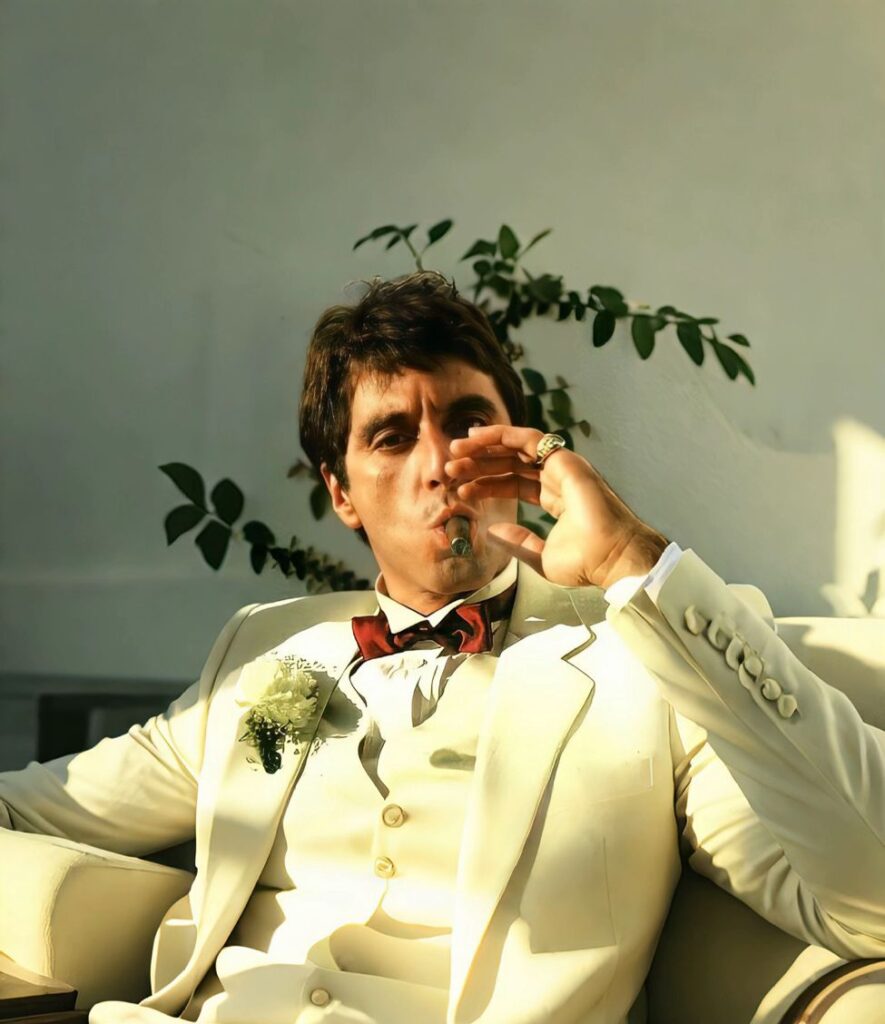 4K Scarface profile picture with crisp edges and premium cinematic quality
