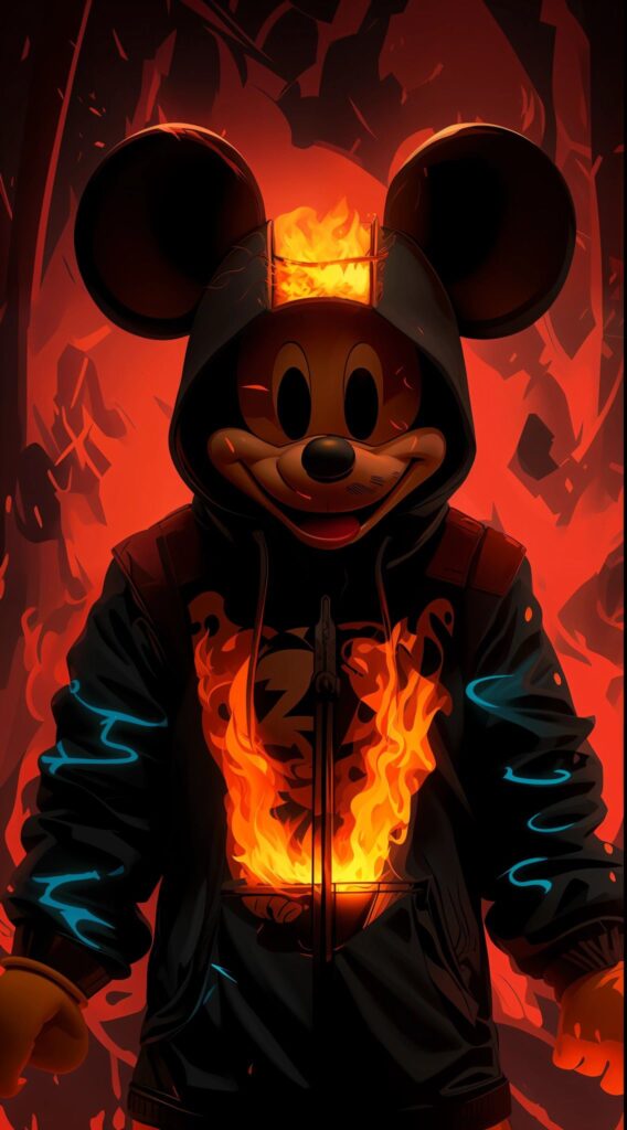 Creepy Mickey Mouse TikTok PFP fast-paced aesthetic