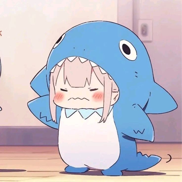 dreamy aesthetic shark profile picture with muted ocean tones