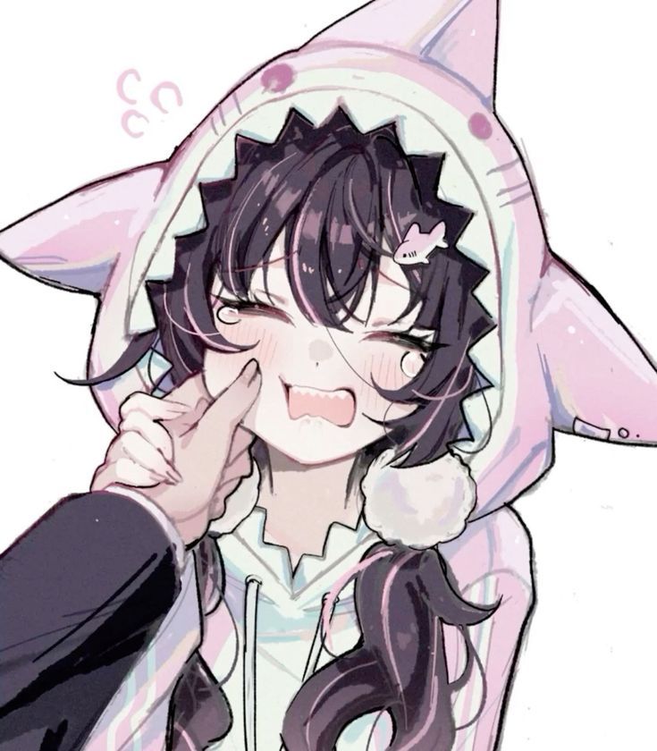 anime-inspired shark avatar with bold linework and character-style expression