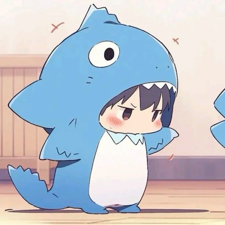 masculine shark pfp with moody shadows and cool grey tones