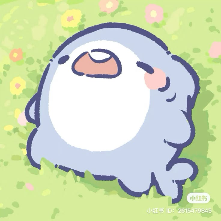 cute cartoon shark pfp with thick outlines bright colors and smiling expression