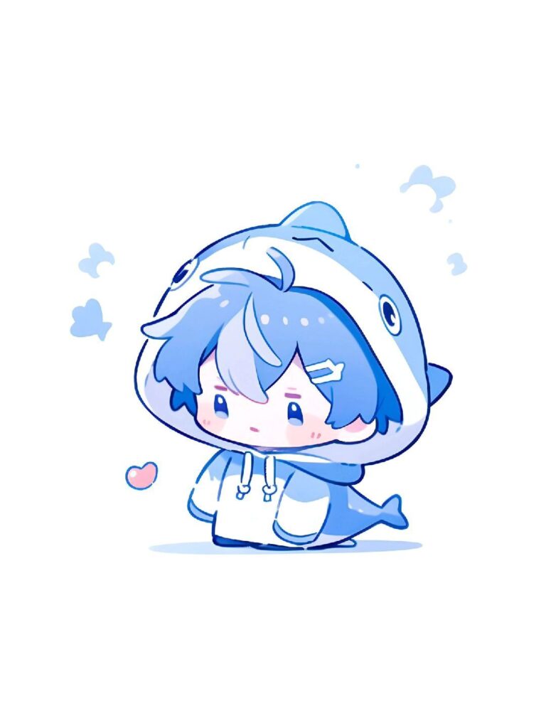 shark profile picture optimized for Discord dark mode with high visibility