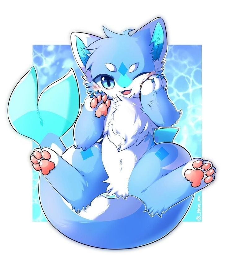 anthro shark profile picture with detailed character pose and bright palette