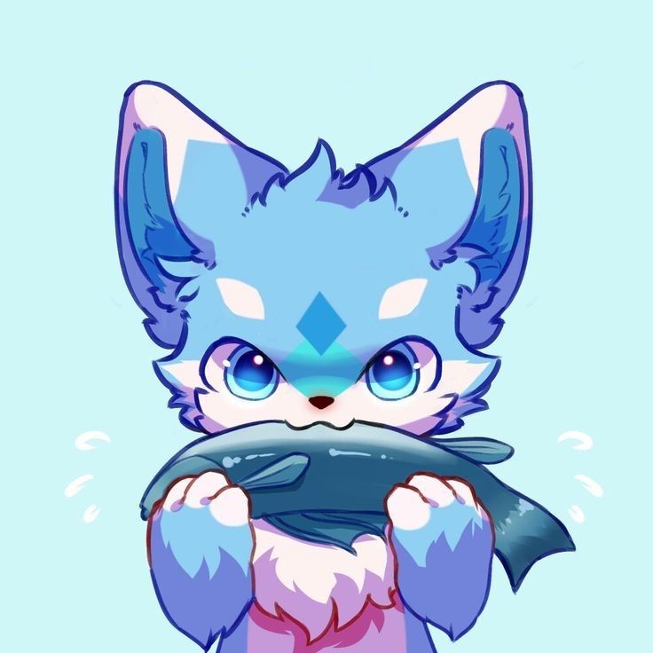 furry-style shark avatar with clothing accessories and personality-driven design
