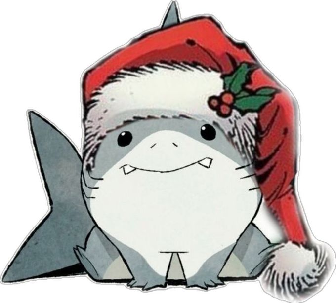 playful shark pfp with awkward smile and bright comedy-focused colors