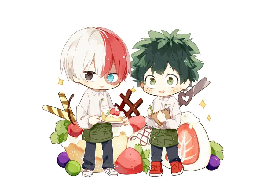 Cute chibi Todoroki cartoon avatar