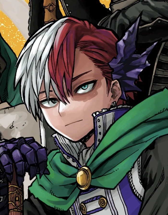 Shoto Todoroki cute anime PFP pastel style