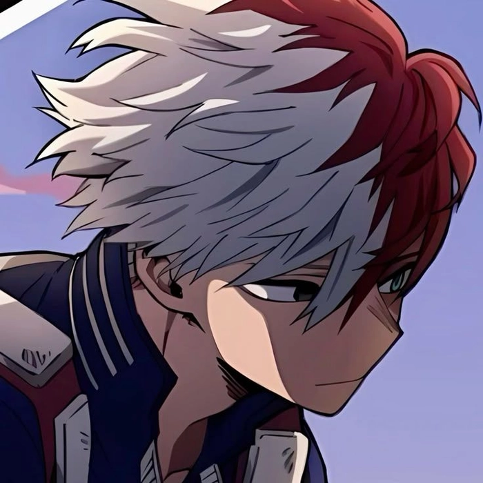 Soft cute Todoroki PFP close-up framing