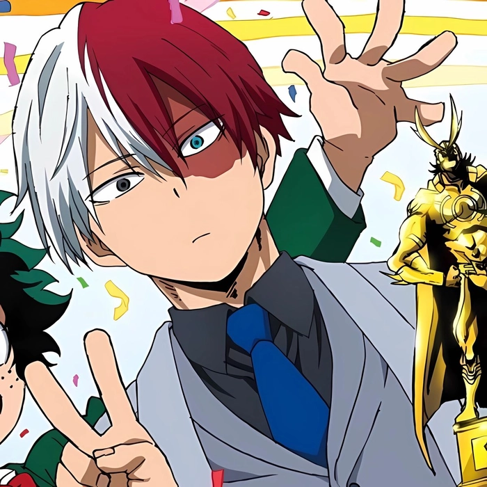 Cute Todoroki MHA PFP with warm lighting