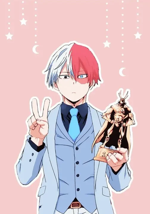 Shoto Todoroki PFP classic portrait neutral expression