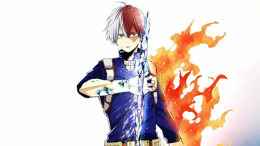 Shoto Todoroki Pinterest PFP with soft filter