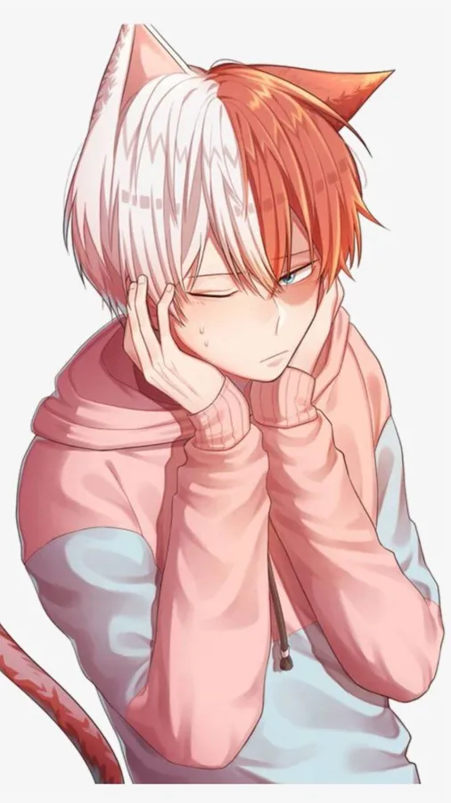 Pinterest-style Todoroki profile picture cohesive palette