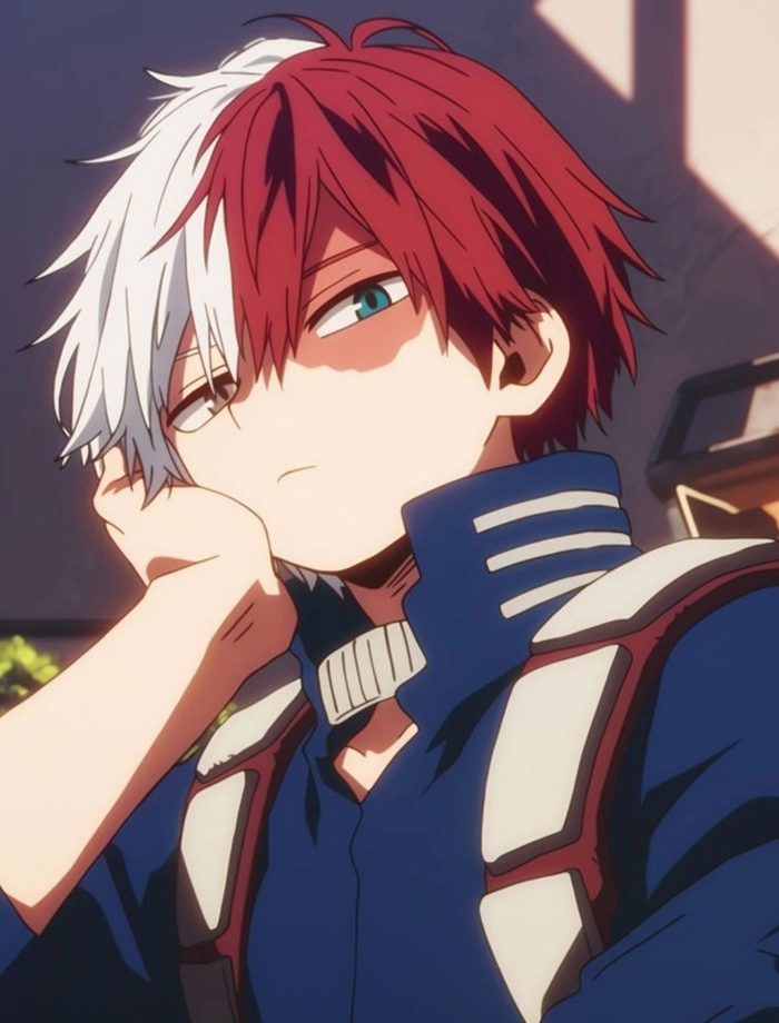 Shoto Todoroki cute image with soft anime filter