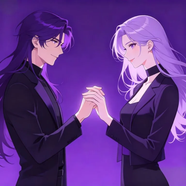 Simple matching PFP for couples with minimalist design and soft clean background