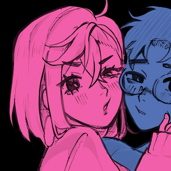 Understated simple matching couple PFP readable at any display size