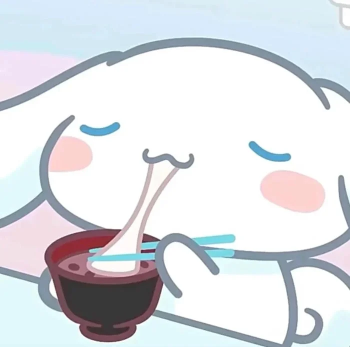 Soft Cinnamoroll PFP with ultra-light pastel palette and cloudlike texture
