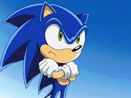 Sonic the Hedgehog PFP with dynamic framing and optimistic expression