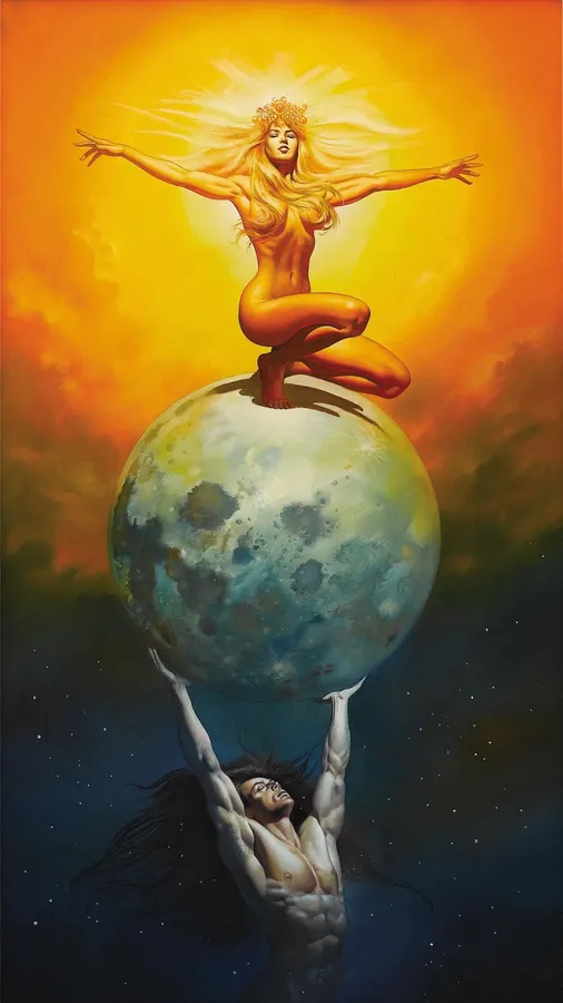 Sun and moon PFP symbolic harmony