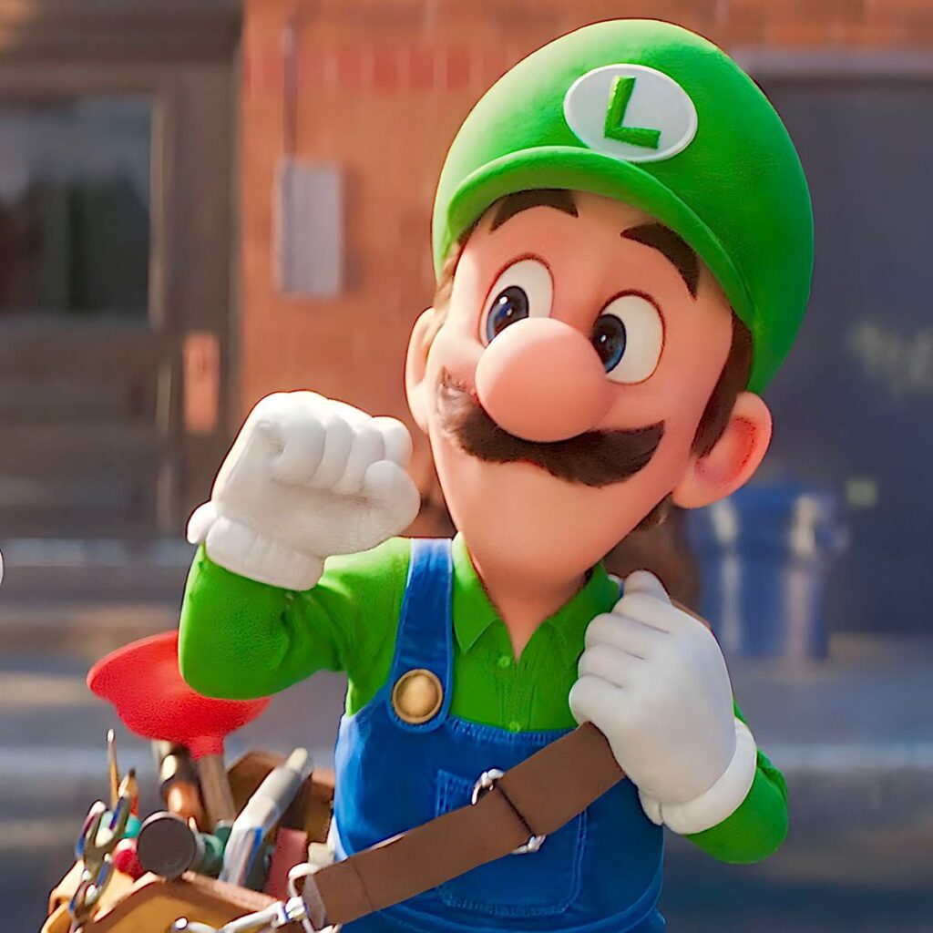 Super Mario Bros profile picture clean design