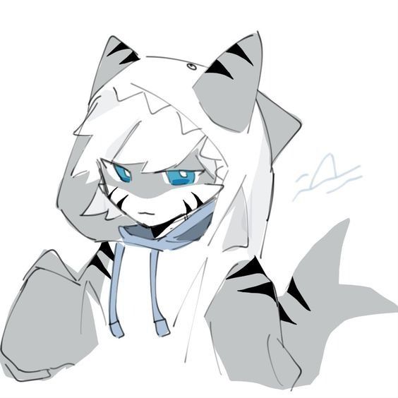 tiger shark pfp with cinematic lighting and dramatic striped pattern