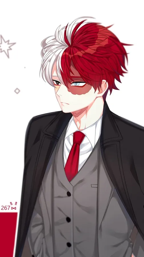 Todoroki full body shot with dynamic pose