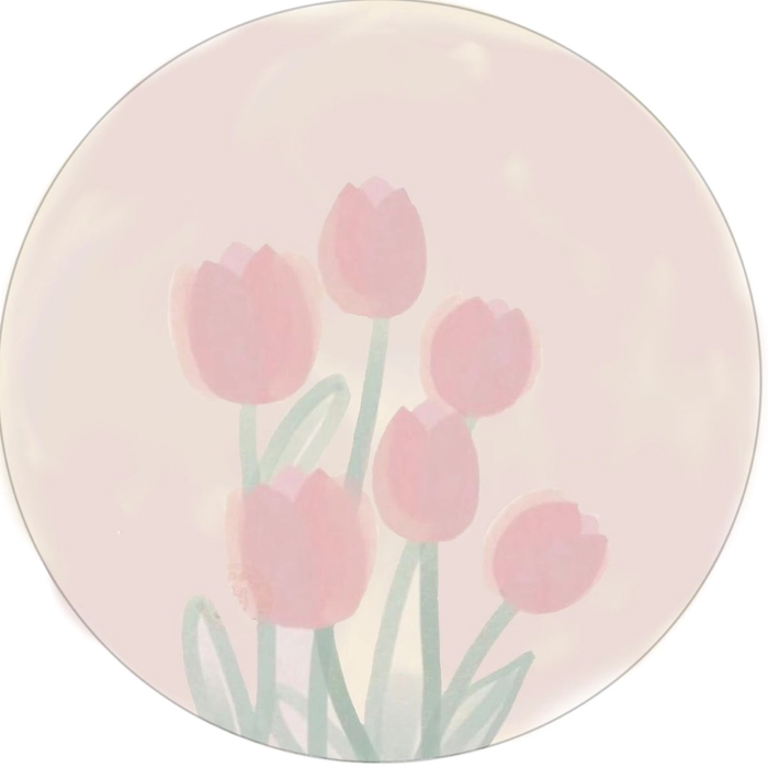 Trending floral PFP style with film grain overlay and nostalgic soft blur