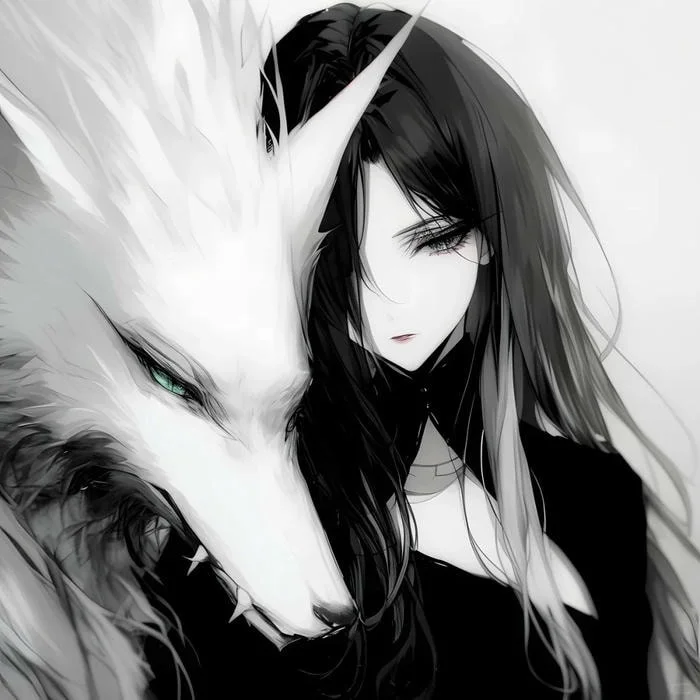 Tuff anime PFP girl with fierce expression and dark aesthetic