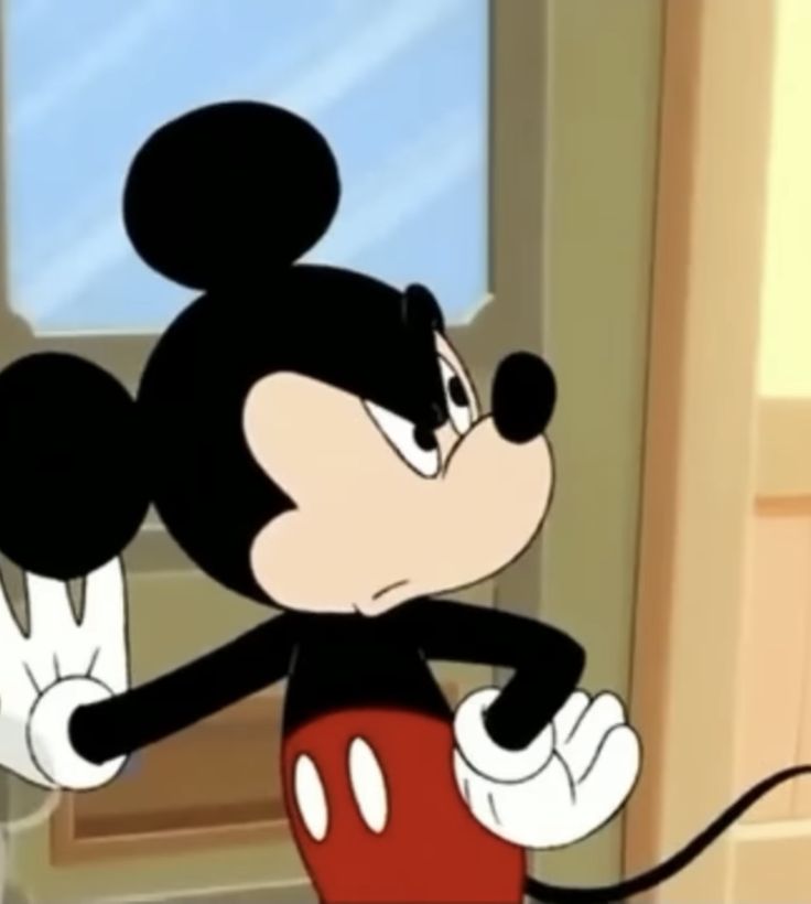 Tuff Mickey Mouse PFP bold assertive dark edit
