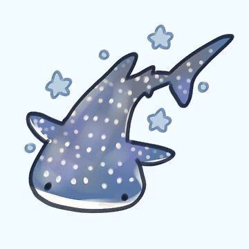 whale shark pfp with dark blue palette and soft speckled texture