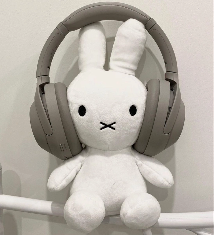 White PFP aesthetic cute with chibi character and rounded soft pale tones