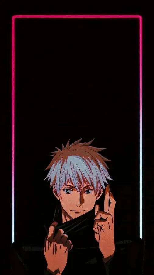 Young Satoru Gojo PFP with early character design and grounded expression
