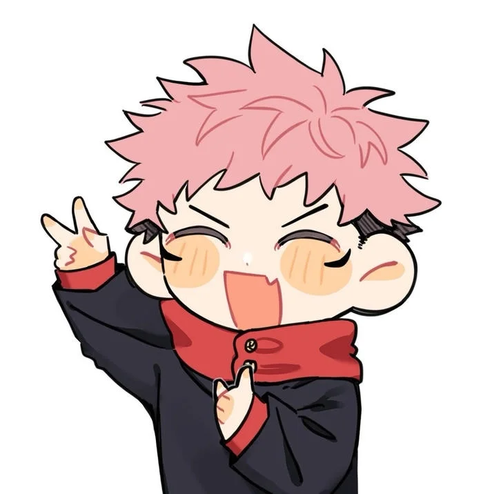 Yuji Itadori Discord PFP centered bright face clean background