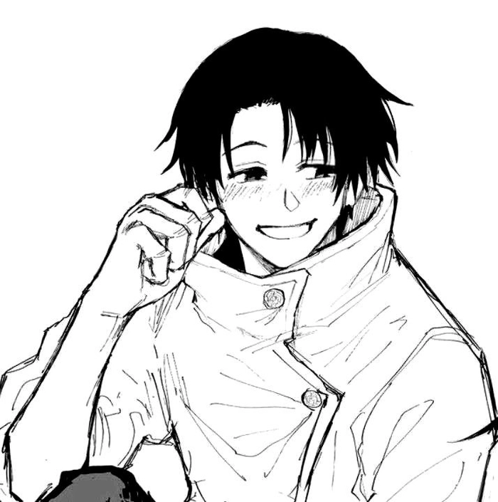 Yuta fanart manga avatar with stylized shading and expressive eyes