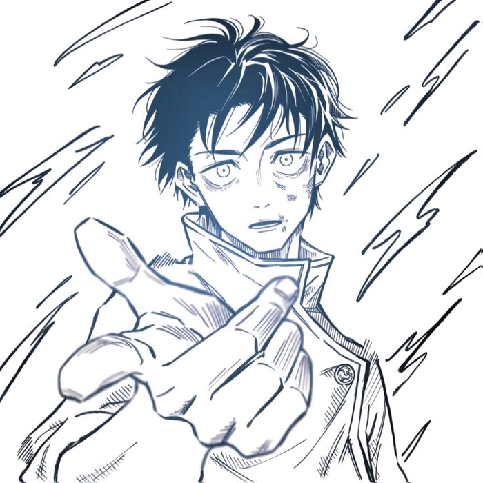 Yuta Okkotsu GIF avatar with looping cursed energy animation effect