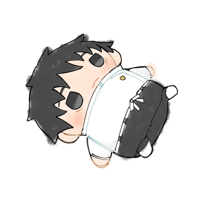 Yuta Okkotsu full composition wallpaper art with cursed energy effects