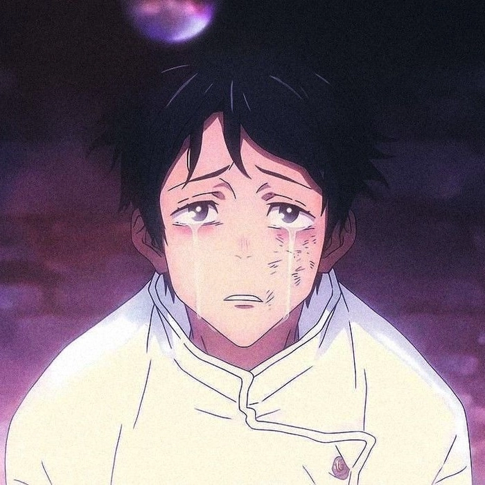 Yuta Okkotsu manga panel pic cropped for profile use with strong contrast