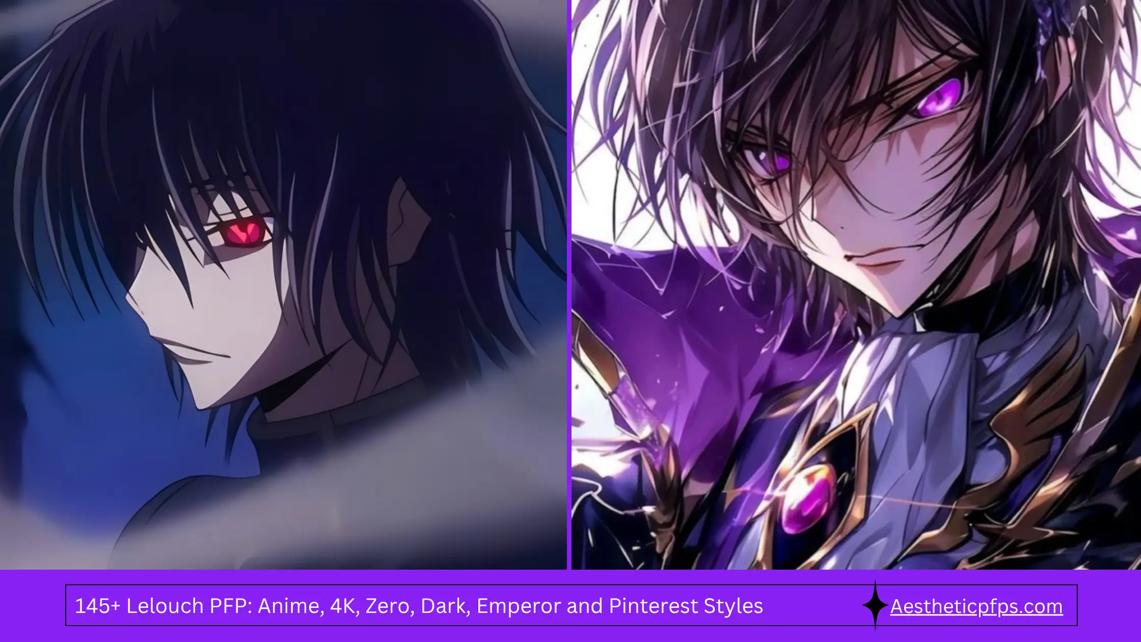 145+ Lelouch PFP Anime, 4K, Zero, Dark, Emperor and Pinterest Styles