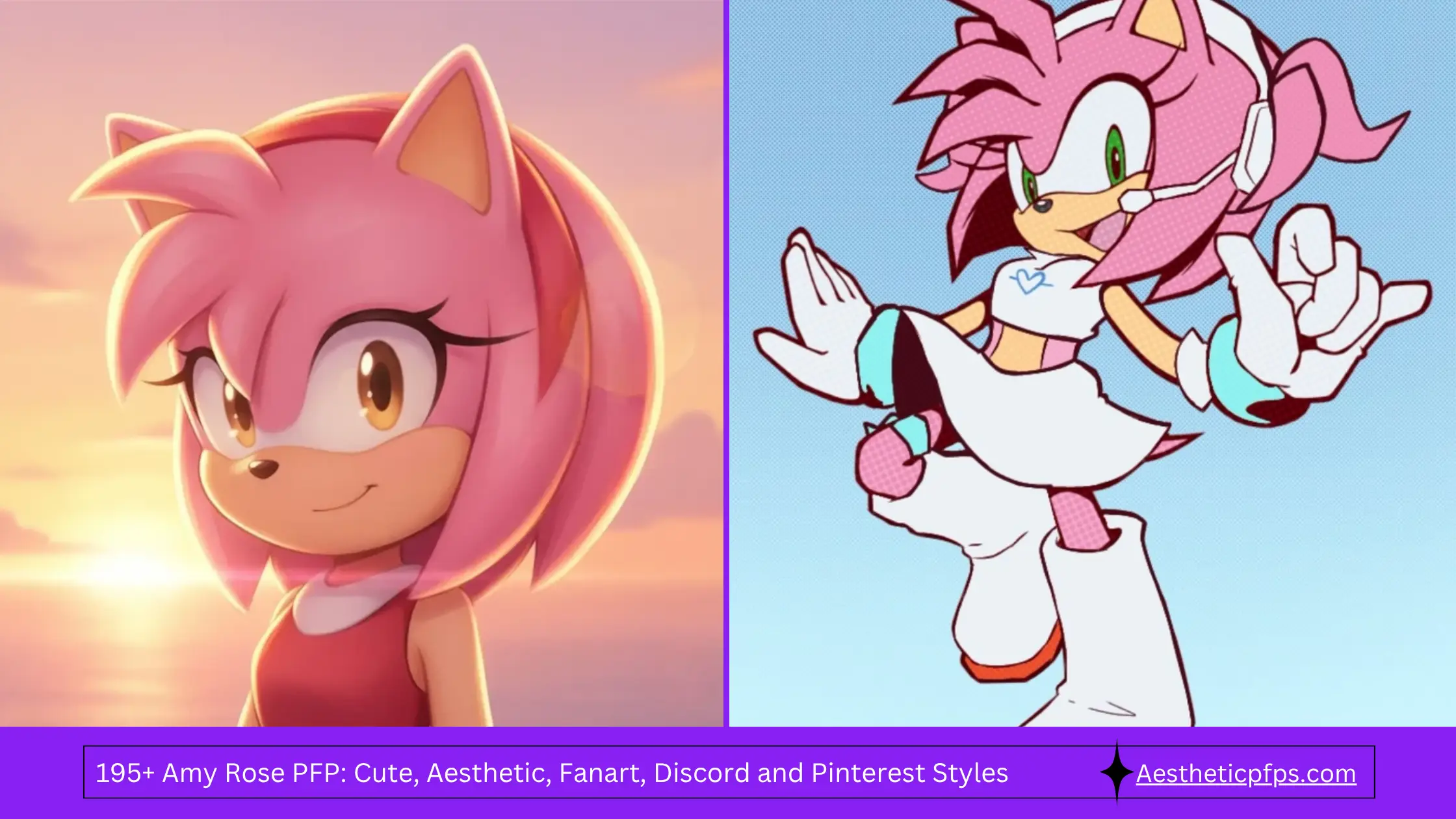 195+ Amy Rose PFP Cute, Aesthetic, Fanart, Discord and Pinterest Styles
