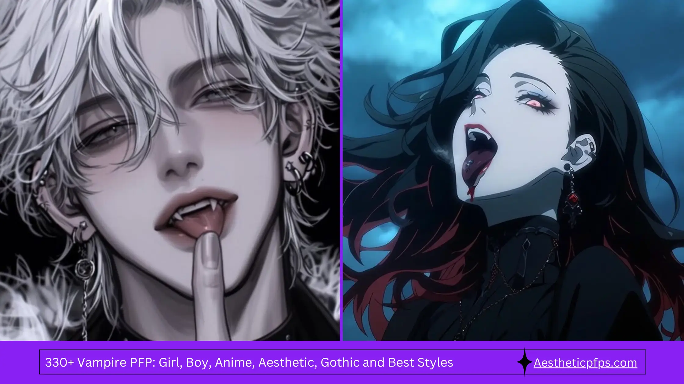 330+ Vampire PFP Girl, Boy, Anime, Aesthetic, Gothic and Best Styles