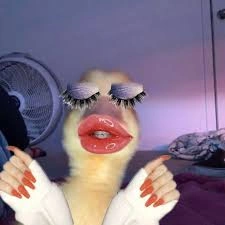 Funny girl profile picture expressive pose