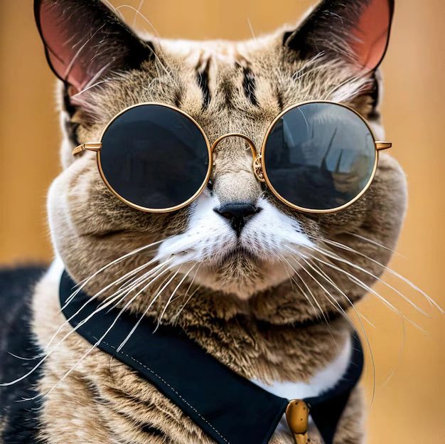 Cat funny profile picture for social media